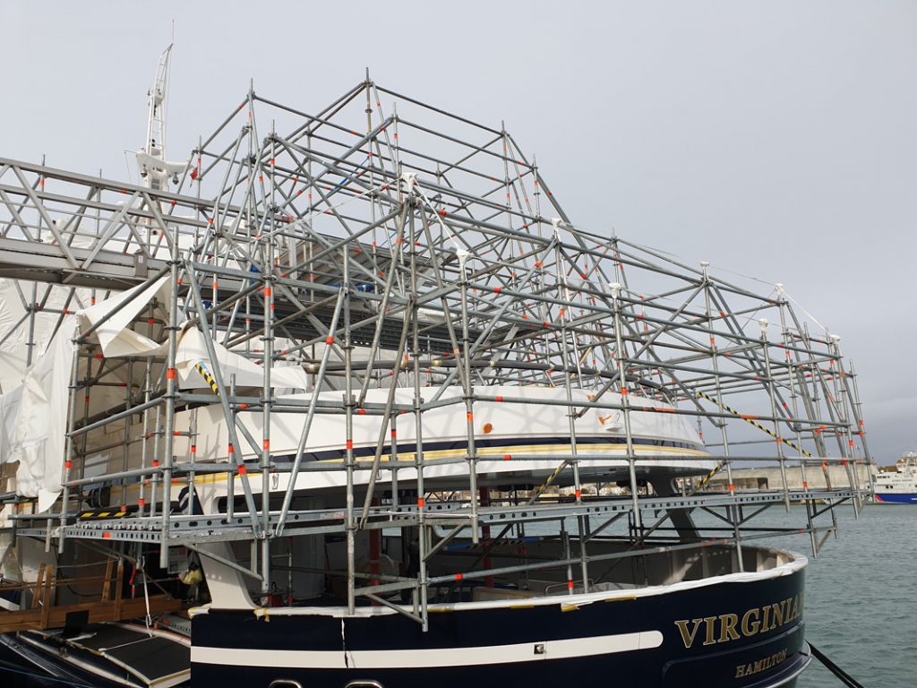 LA ROCHELLE - échafaudage bateau Virginian