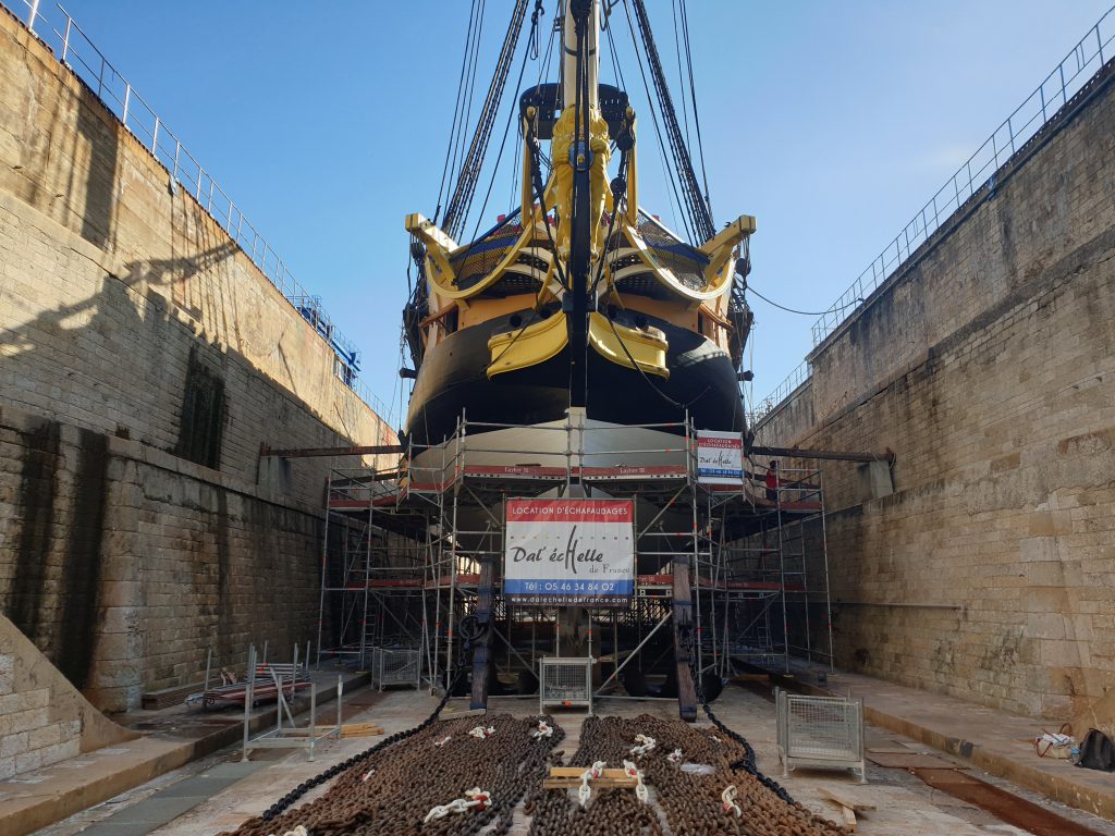 LA ROCHELLE - location échafaudage - Hermione